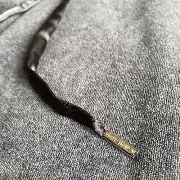 bebe Gray Fuzzy Sweatpants - Picture 5 of 5